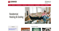 Desktop Screenshot of lennoxintl.com